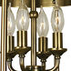 Compass 4 Light 12 inch Polished Nickel Mini Chandelier Ceiling Light