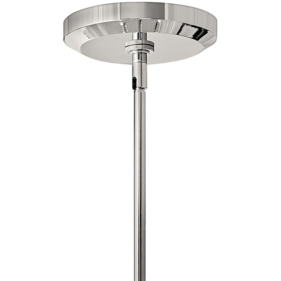 Lisa McDennon Luca 7 Light 38 inch Polished Chrome Indoor Chandelier Ceiling Light, Convertible to Semi-Flush