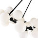 Arya LED 26 inch Black Chandelier Ceiling Light
