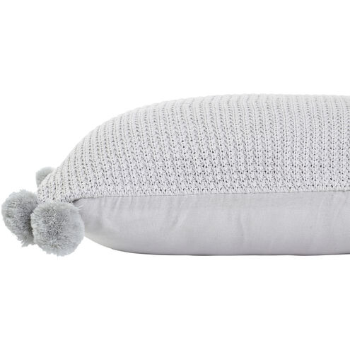 Halima 15 inch Light Grey Pillow