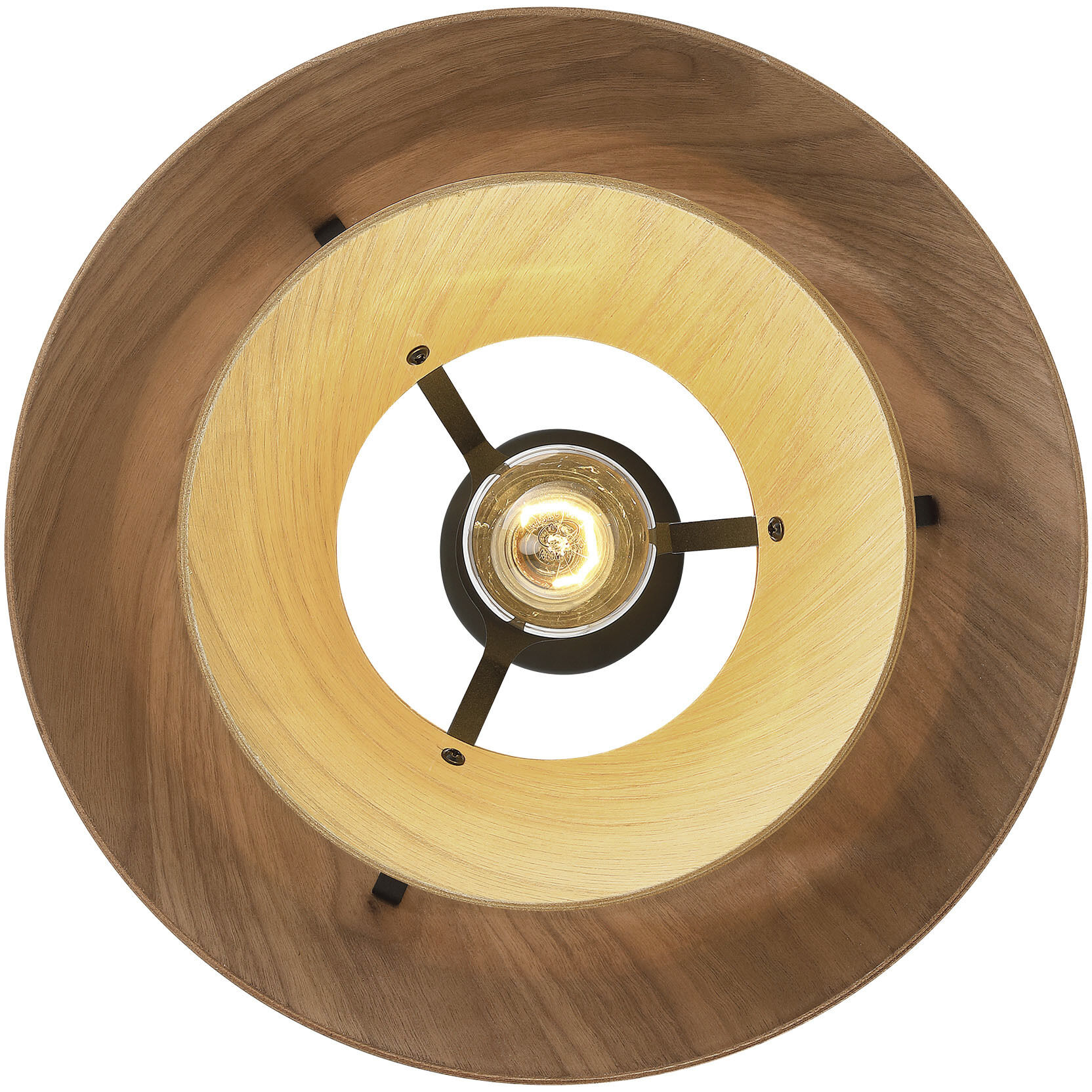 Yep Aalto 1 Light 13.25 inch Dark Walnut-Light Walnut Pendant Ceiling Light