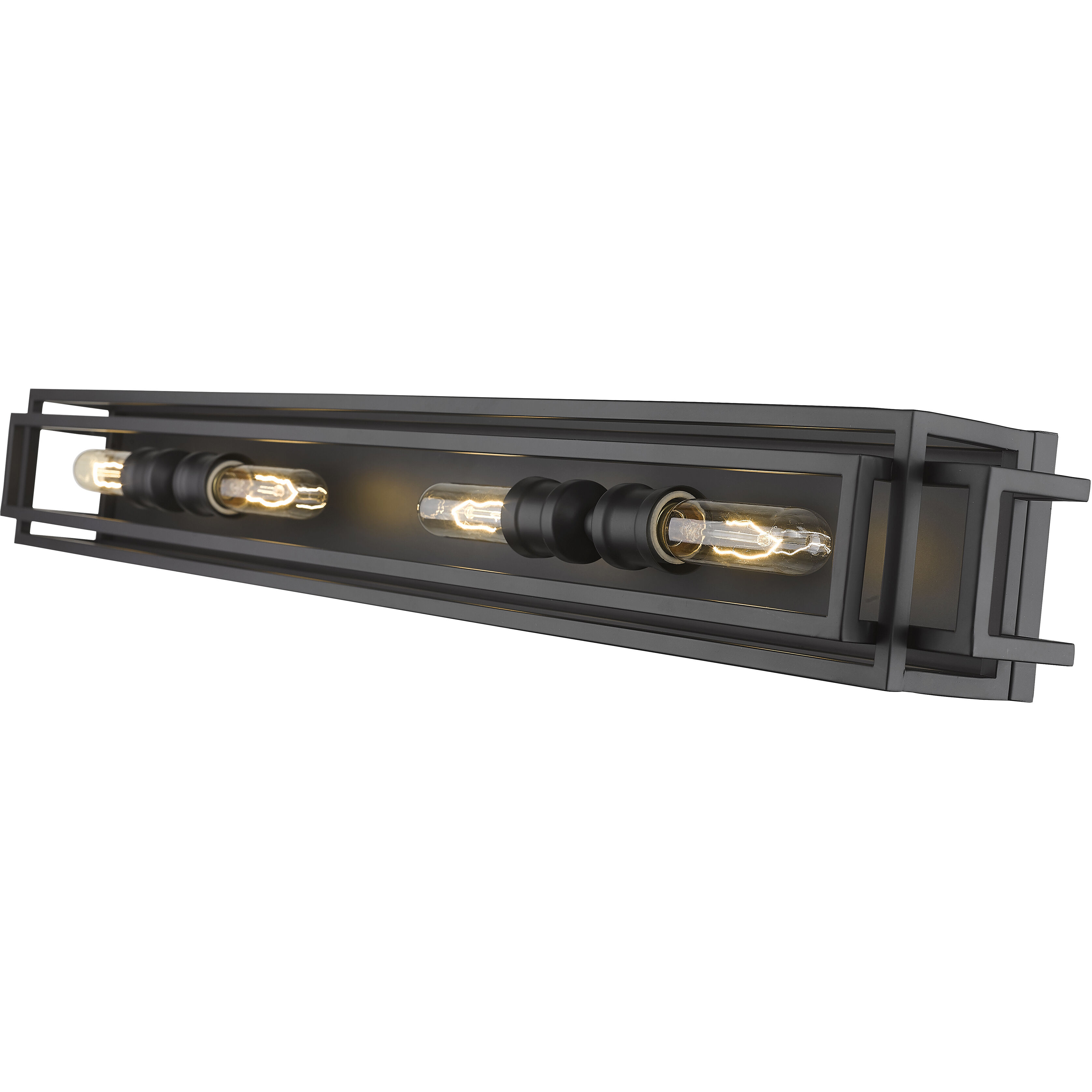 Titania 4 Light 4.75 inch Matte Black Vanity Wall Light