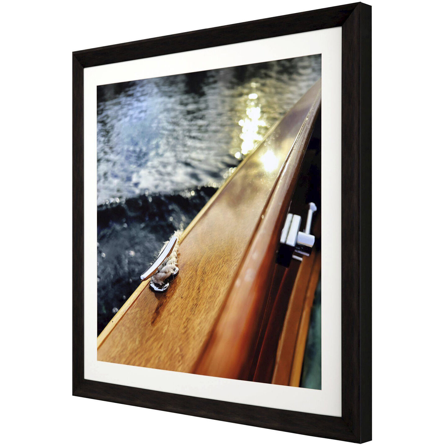 Lake Life Brown and Blue and Multi Framed Art