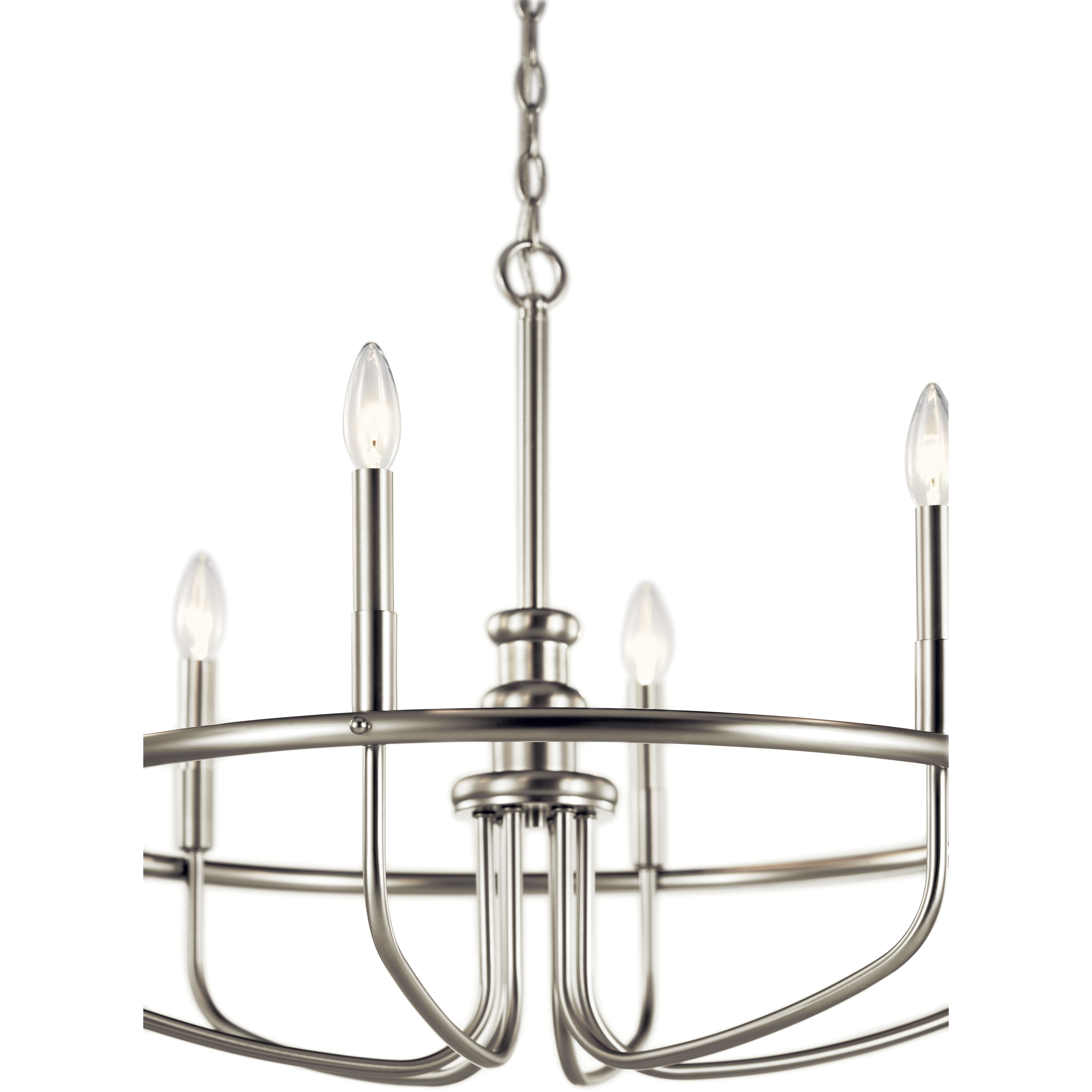Capitol Hill 6 Light 29 inch Brushed Nickel Chandelier 1 Tier Large Ceiling Light, Large