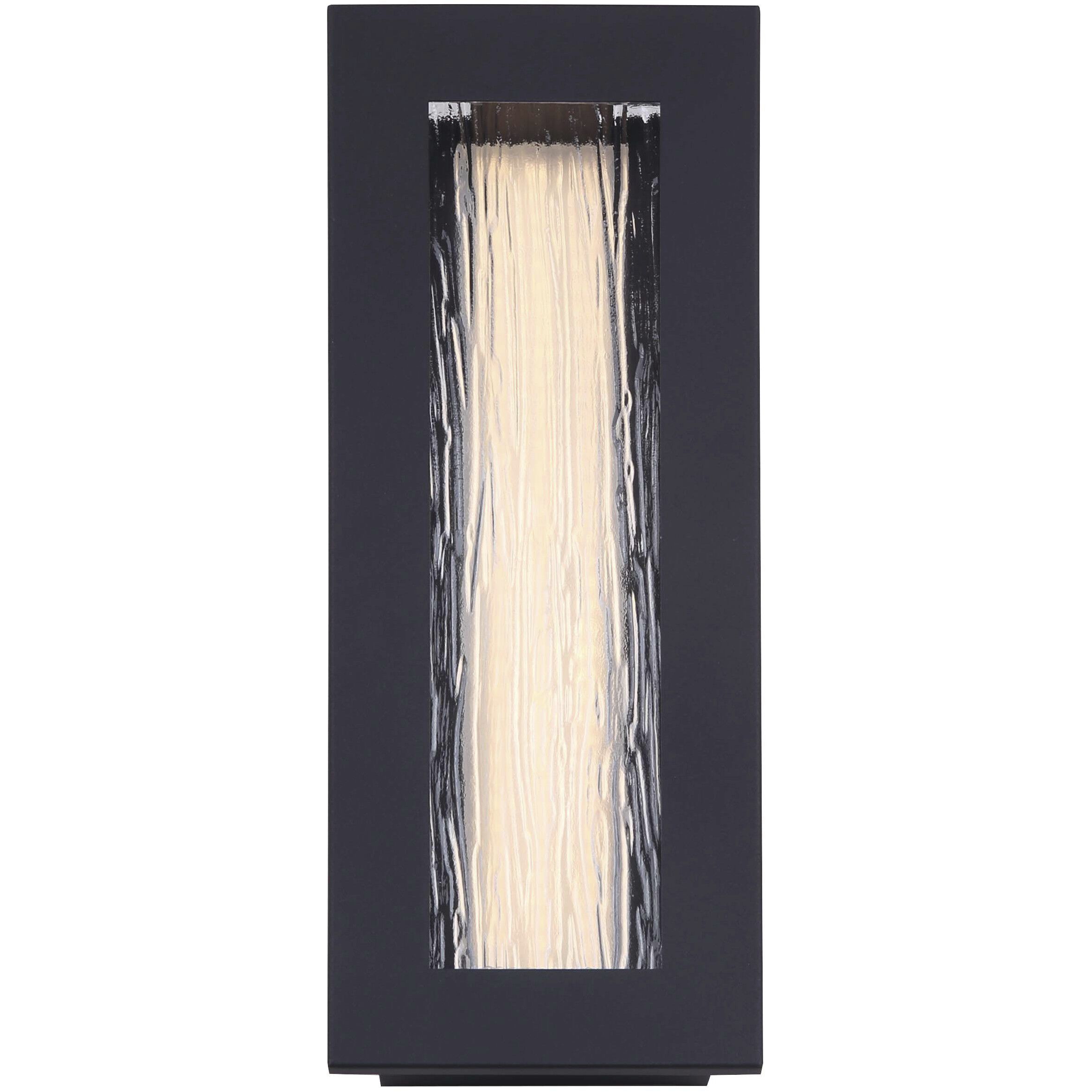 Kingsly LED 15 inch Black Outdoor Wall Light