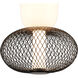 Ace LED 8.7 inch Black Pendant Ceiling Light
