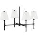 Beale 4 Light 28 inch Black Chandelier Ceiling Light