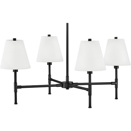 Beale 4 Light 28 inch Black Chandelier Ceiling Light