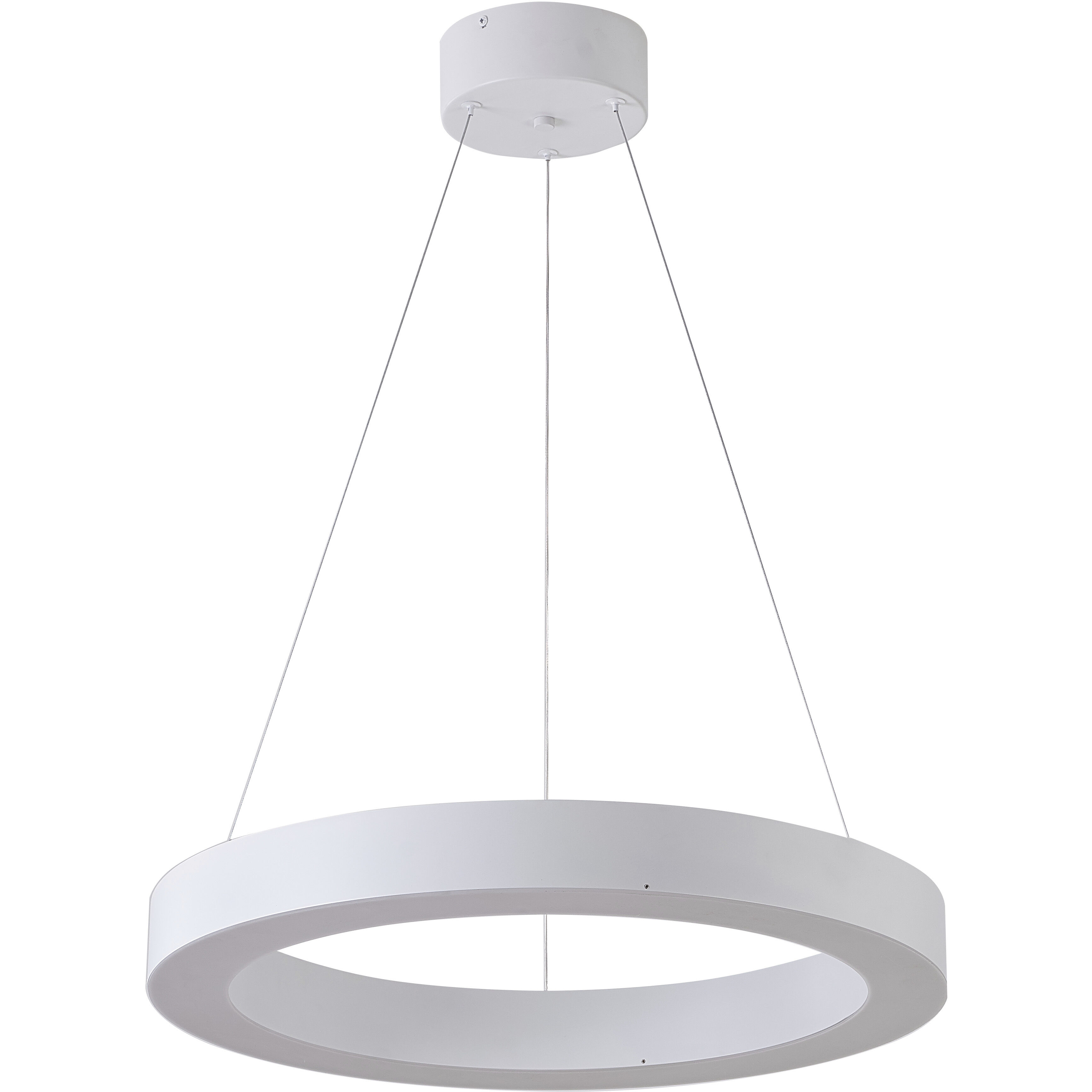 Canada LED 21.6 inch Matte White Chandelier Ceiling Light