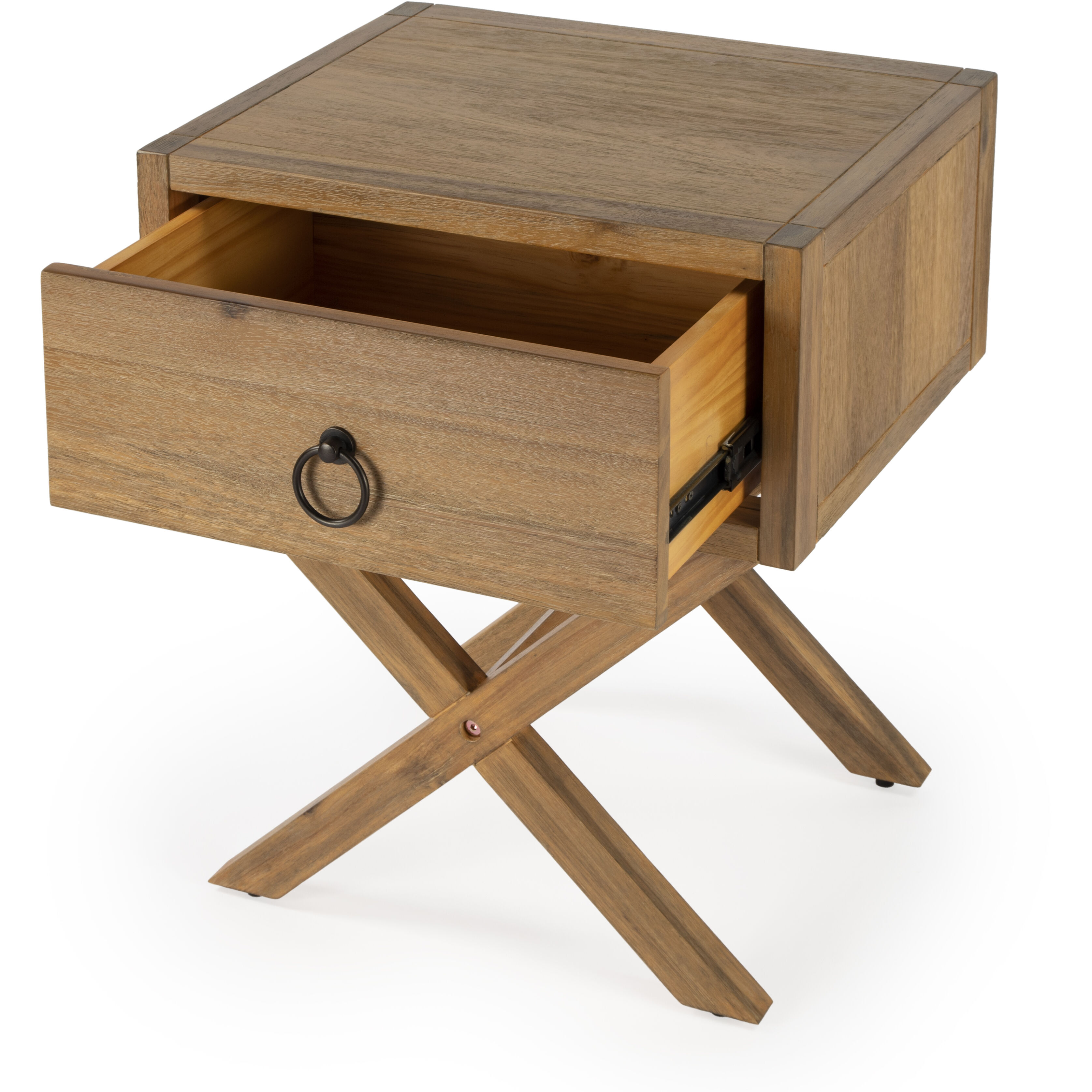 Lark Natural Wood End Table in Light Brown