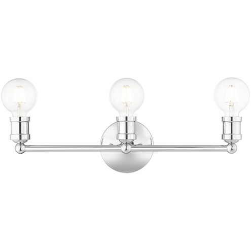 Lansdale 3 Light 20 inch Polished Chrome Vanity Sconce Wall Light