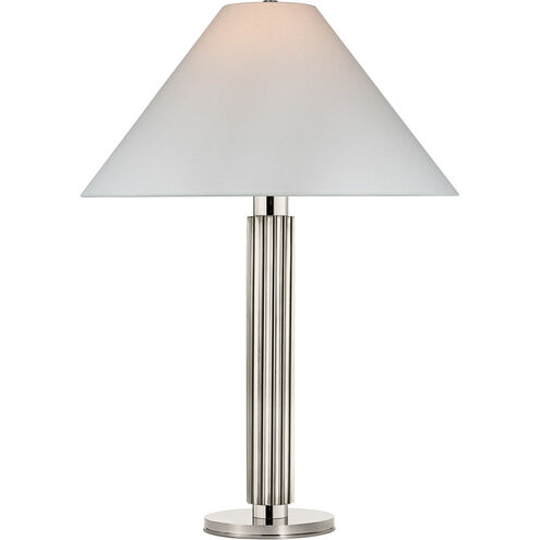 Marie Flanigan Durham 34 inch 15.00 watt Polished Nickel Table Lamp Portable Light, Large
