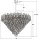 Addis 40 Light 62 inch Polished Chrome Chandelier Ceiling Light