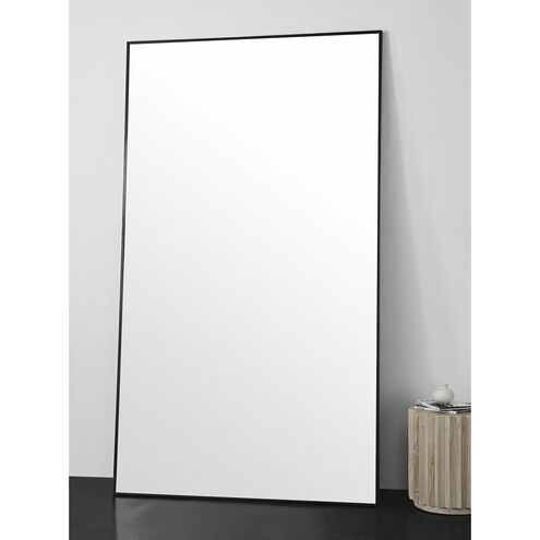 Keene 83 X 48 inch Matte Black and Clear Mirror