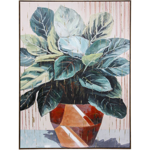 Potter Multi - Green and Orange and Gold and White Wall Art