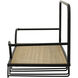 Anita 24 inch Brown/Black Wall Mounted Shelf
