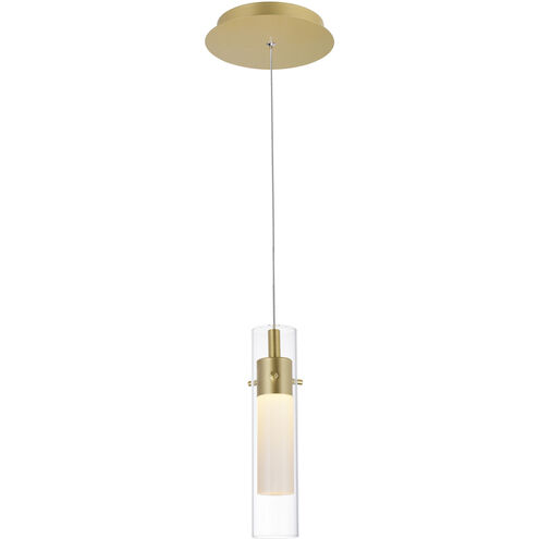 Olinda LED 2 inch Satin Gold Mini Pendant Ceiling Light