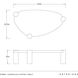 Champlain 60 X 15.5 inch Blue Graphite and Blue Graphite Coffee Table