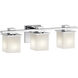 Tully 3 Light 24 inch Chrome Wall Mt Bath 3 Arm Wall Light
