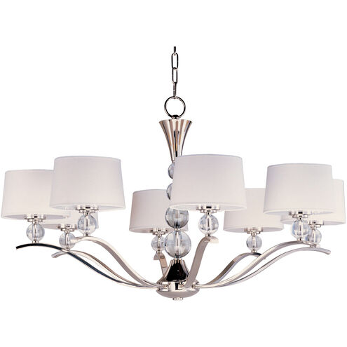 Rondo 8 Light 38.75 inch Polished Nickel Multi-Tier Chandelier Ceiling Light