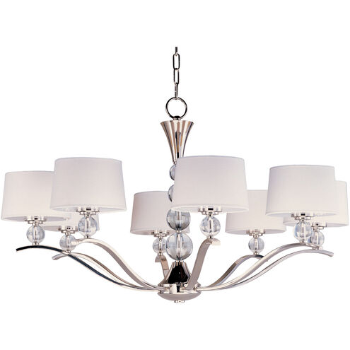 Rondo 8 Light 39 inch Polished Nickel Multi-Tier Chandelier Ceiling Light