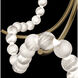 Parel LED 37 inch Aged Brass Pendant Ceiling Light
