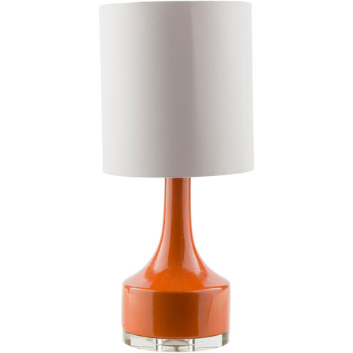 Pomona 24.5 inch 100 watt Bright Orange Table Lamp Portable Light