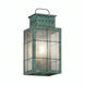 Norfield 1 Light 12.75 inch Verde Green Outdoor Sconce in Seedy Glass, Brass Traditions by Innovations Lighting