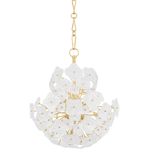 Barrytown 7 Light 24 inch Vintage Gold Leaf Chandelier Ceiling Light