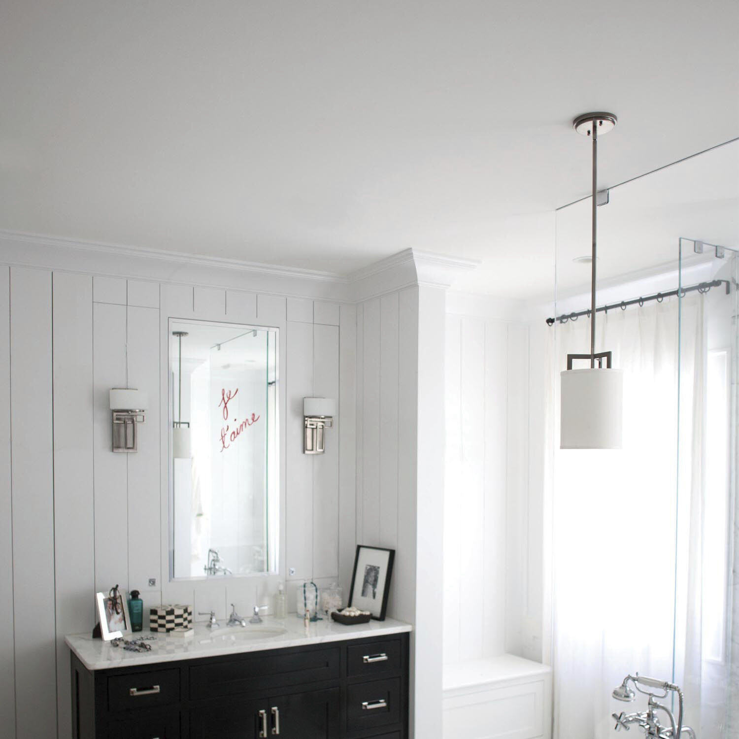 Hampton 1 Light 7 inch Antique Nickel Indoor Mini Pendant Ceiling Light