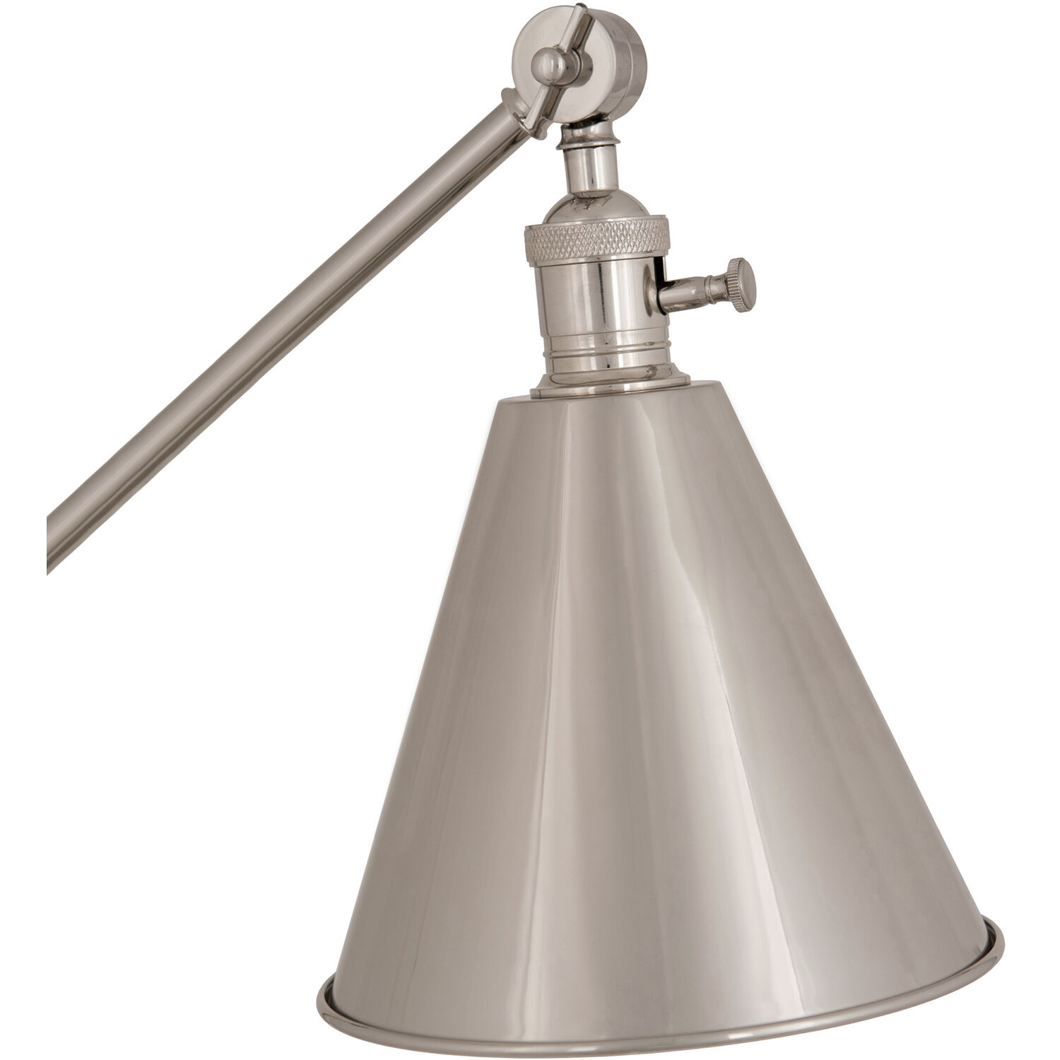 Alloy 10.5 inch 60.00 watt Polished Nickel Floor Lamp Portable Light