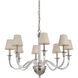 Gallery Deran 8 Light 34 inch Polished Nickel Chandelier Ceiling Light, Gallery Collection