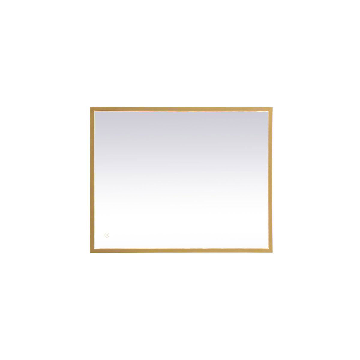 Pier 36 X 20 inch Brass LED Mirror