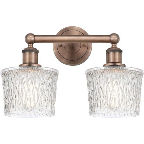 Niagra 2 Light 15.5 inch Antique Copper Bath Vanity Light Wall Light