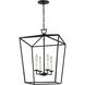 C&M by Chapman & Myers Dianna 4 Light 17 inch Midnight Black Pendant Ceiling Light