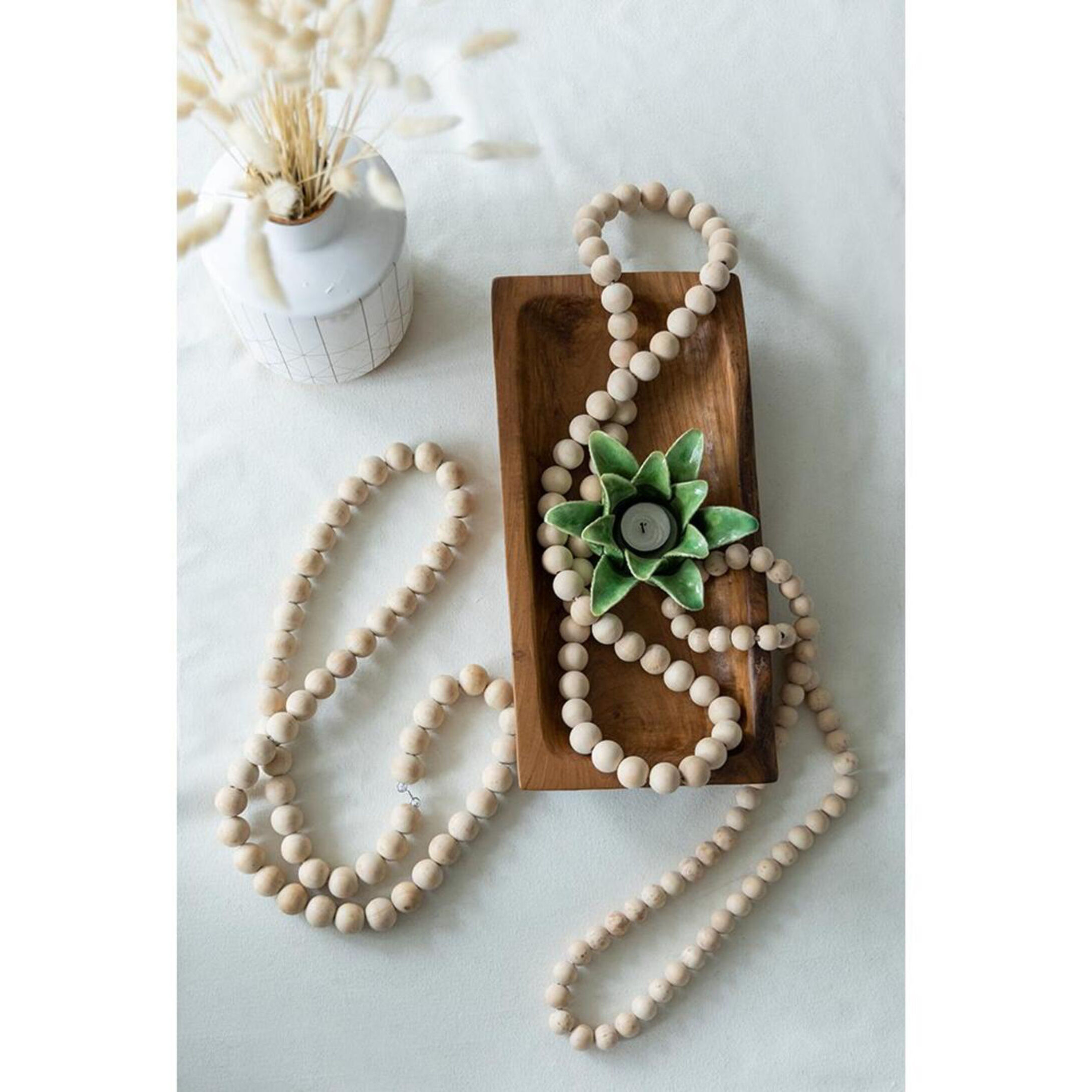 Wooden Sphere Beads 22 X 2 inch Statues & Decor Object