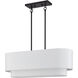 Manorwood 3 Light 30 inch Bronze Linear Chandelier Ceiling Light