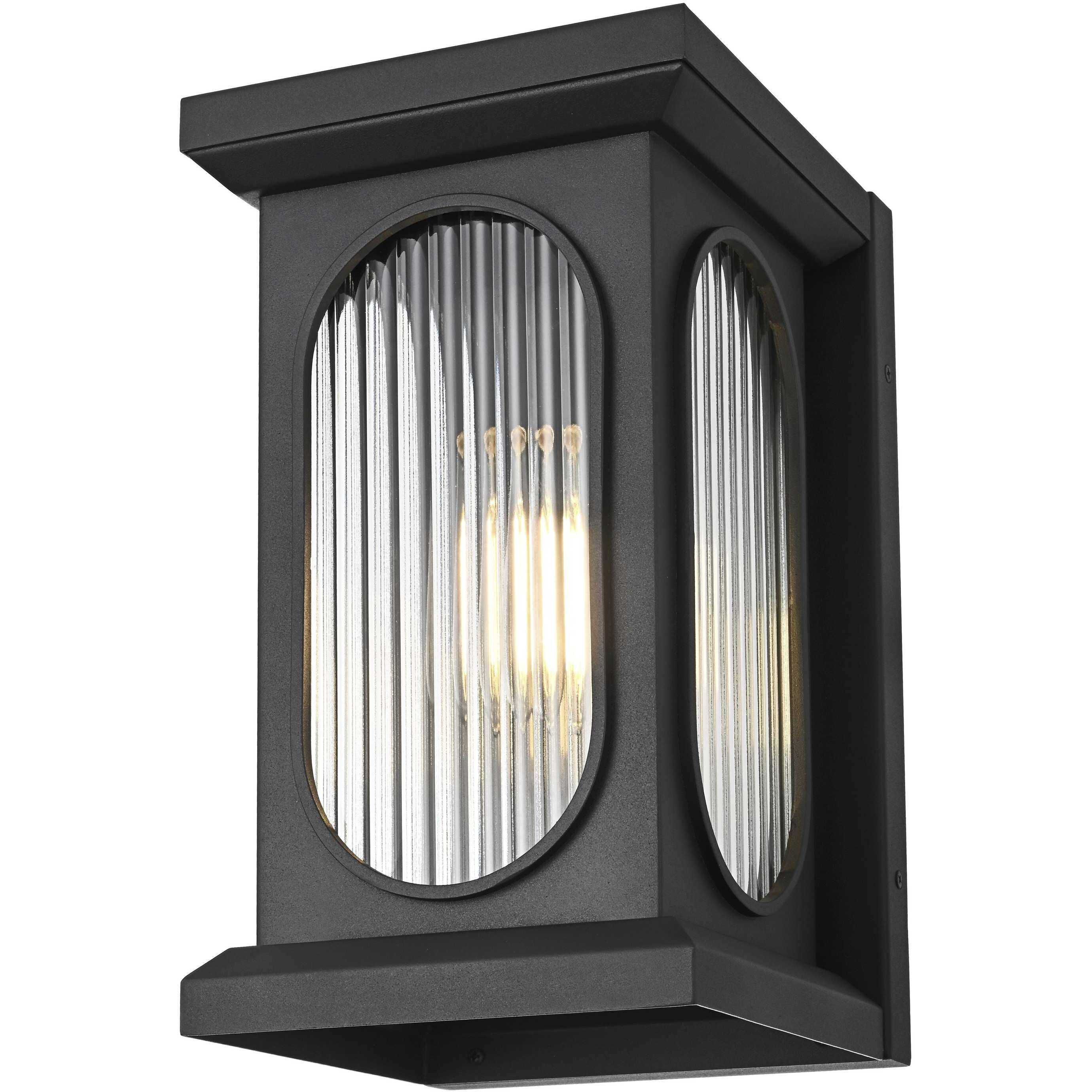 Sevyn 1 Light 14 inch Black Outdoor Wall Sconce