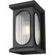 Sevyn 1 Light 14 inch Black Outdoor Wall Sconce