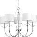Litchfield 5 Light 25.88 inch Polished Chrome Chandelier Ceiling Light
