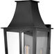 Coastal Elements Georgetown 1 Light 26.75 inch Black Outdoor Wall Mount