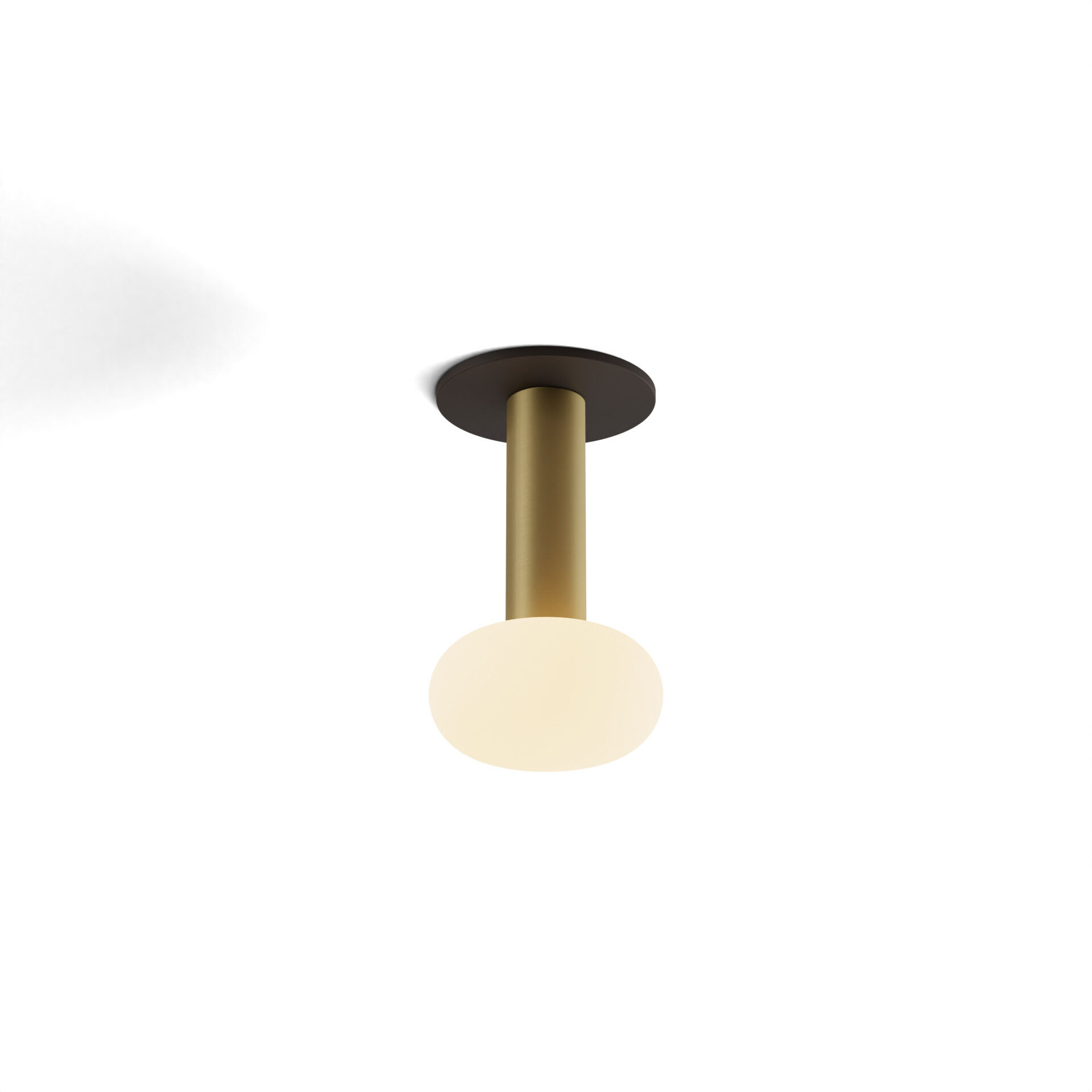Combi LED 5 inch Brass Pendant Ceiling Light, Suspension / Flush Mount 2-in-1