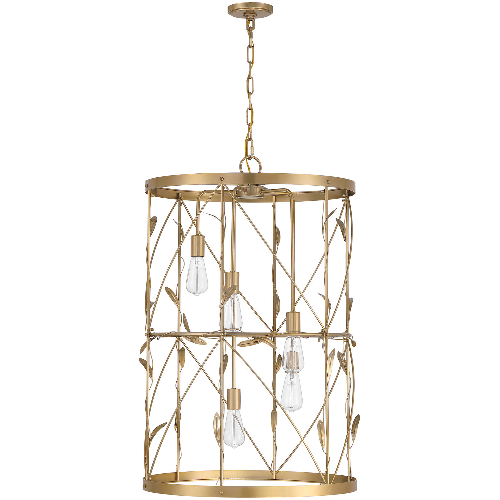 Lexington 5 Light 26 inch Burnished Brass Pendant Ceiling Light