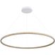 Veritas LED 47.25 inch Walnut Ring Chandelier Ceiling Light