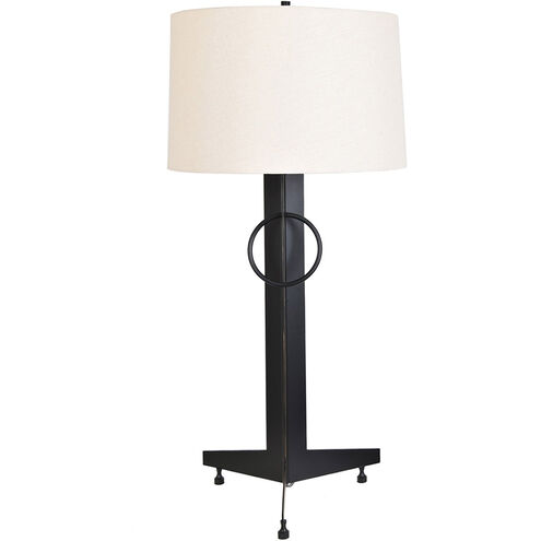 Windermere 39 inch 150 watt Black Table Lamp Portable Light