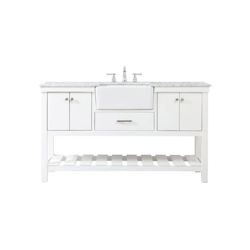 Clement 60 X 22 X 34 inch White Bathroom Vanity Cabinet