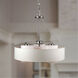 Signature 3 Light 20 inch Brushed Nickel Drum Pendant Ceiling Light