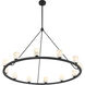 Aragon 12 Light 46.75 inch Matte Black Chandelier Ceiling Light