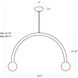 Happy LED 33.5 inch Oil Rubbed Bronze Pendant Ceiling Light, Large