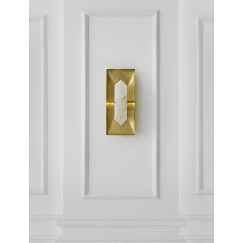 Kelly Wearstler Halcyon 1 Light 6.25 inch Antique-Burnished Brass Sconce Wall Light